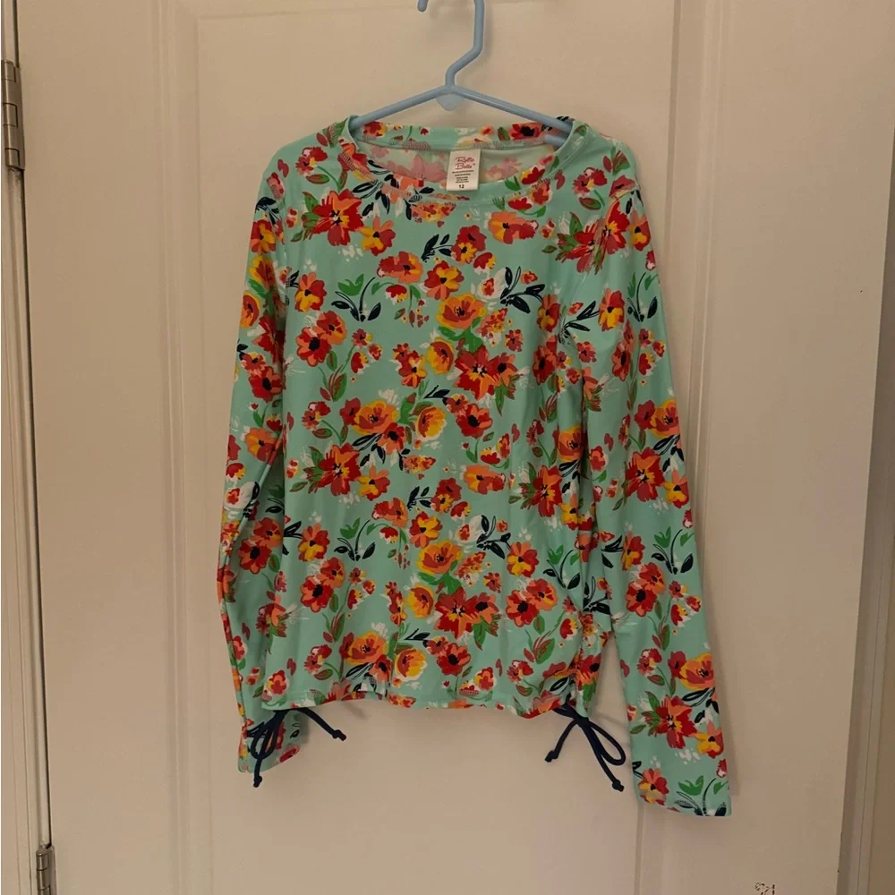 Ruffle Butts swim top size 12